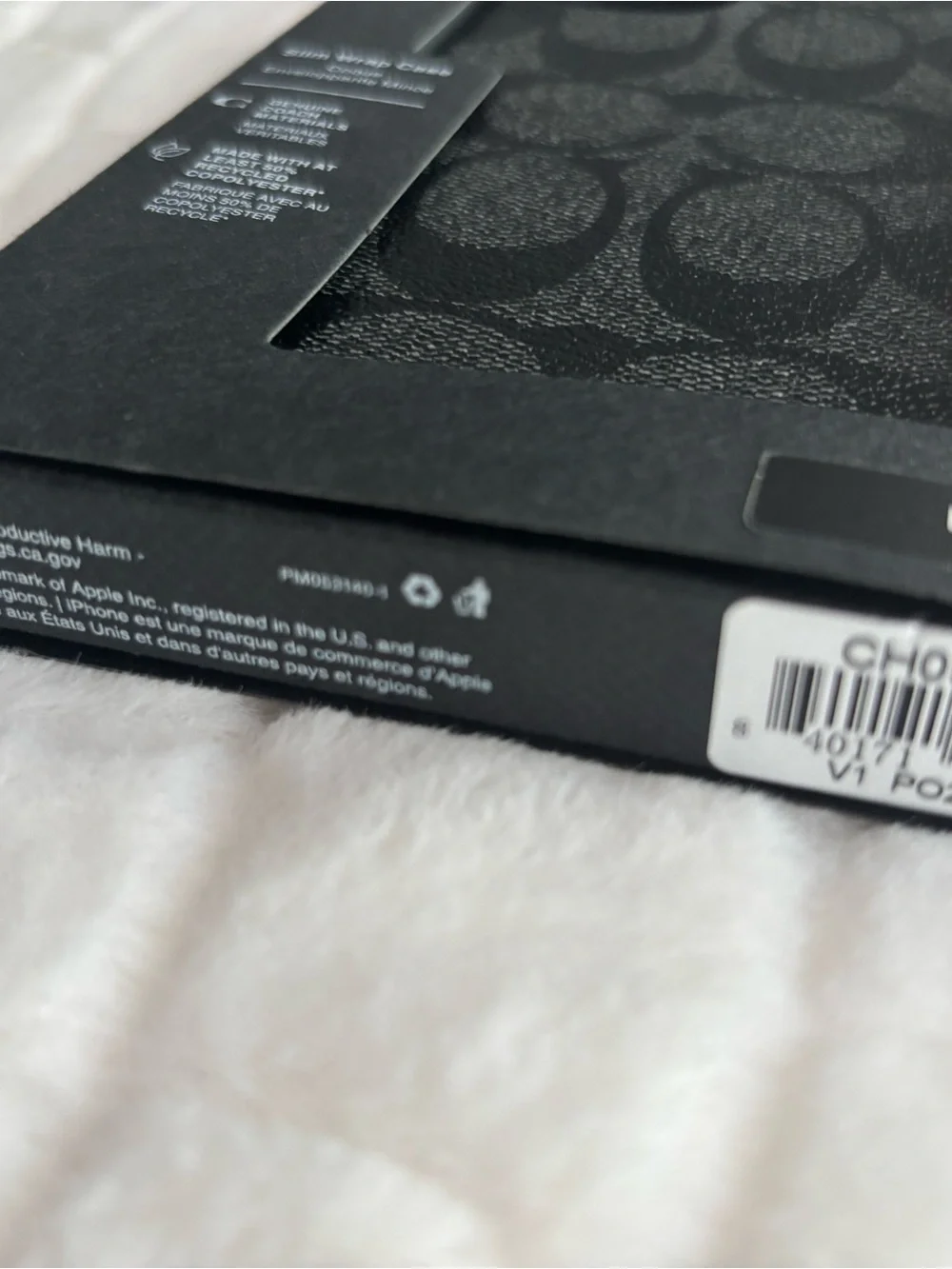 Coach Black Signature Slim Case for iPhone 15